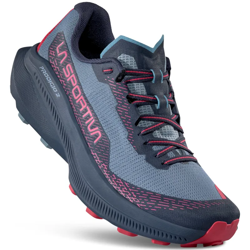 La Sportiva Womens Prodigio 2 Trail Running Shoes - Limestone-Azalea-5