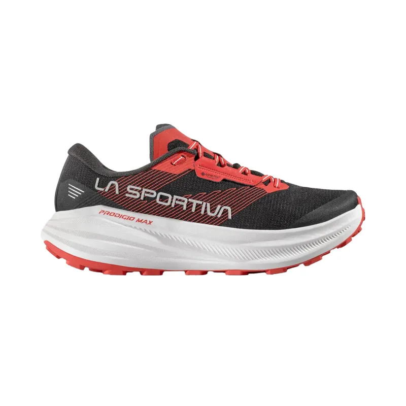 La Sportiva Mens Prodigio Max GTX Running Shoes - Black-Mountain Red-1