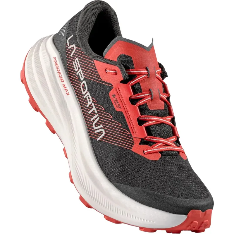 La Sportiva Mens Prodigio Max GTX Running Shoes - Black-Mountain Red-2