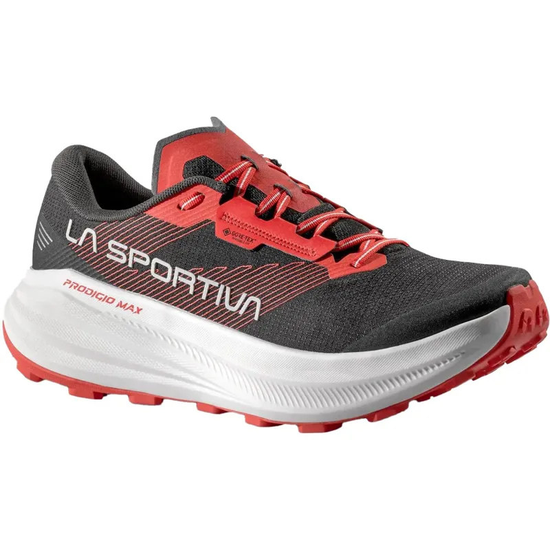La Sportiva Mens Prodigio Max GTX Running Shoes - Black-Mountain Red