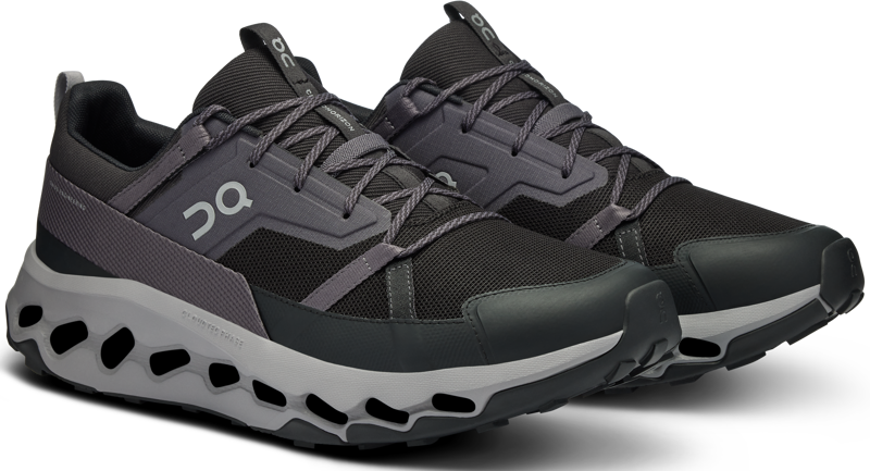 ON Mens Cloudhorizon Shoes - Black-Alloy-3