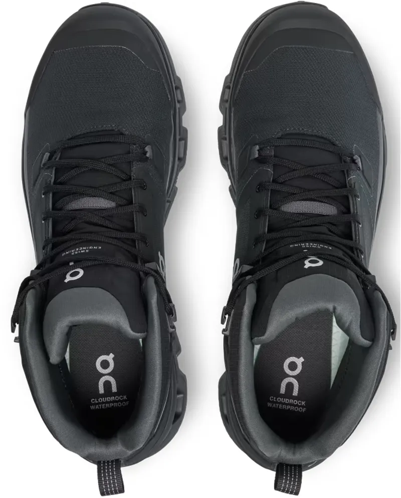 ON Mens Cloudrock 2 Waterproof Boots - Black-Eclipse-4