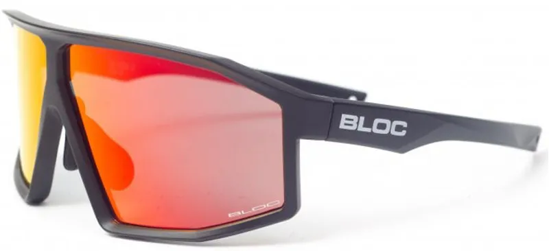 BLOC Blade 2 Sunglasses - Matt Black-Red Mirror