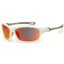 BLOC Daytona Sunglasses - Shiny White-Red Mirror Cat 3 Lens