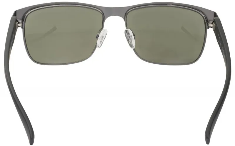 BLOC Deck Sunglasses - Matt Gun-Matt Black Temple-Green-3