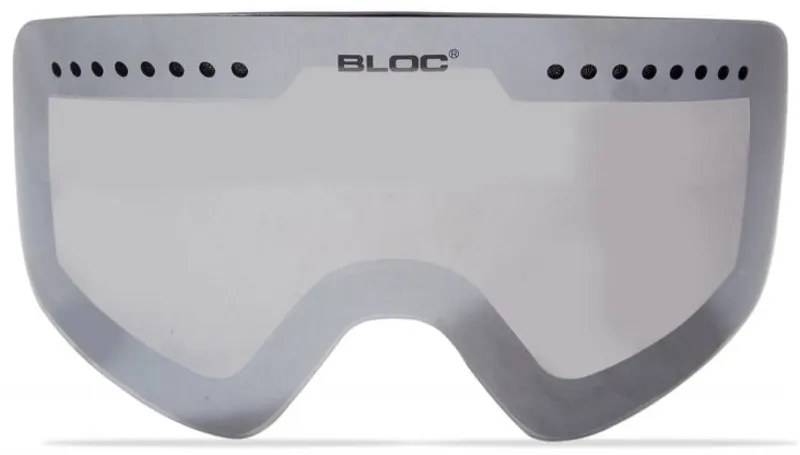 BLOC Fifty-Five Goggle - Matt White-Light Purple-Powder Lens-2