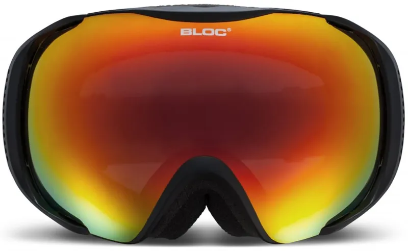 BLOC Mask Goggle - Matt Black-Dark Brown Red Mirror-1