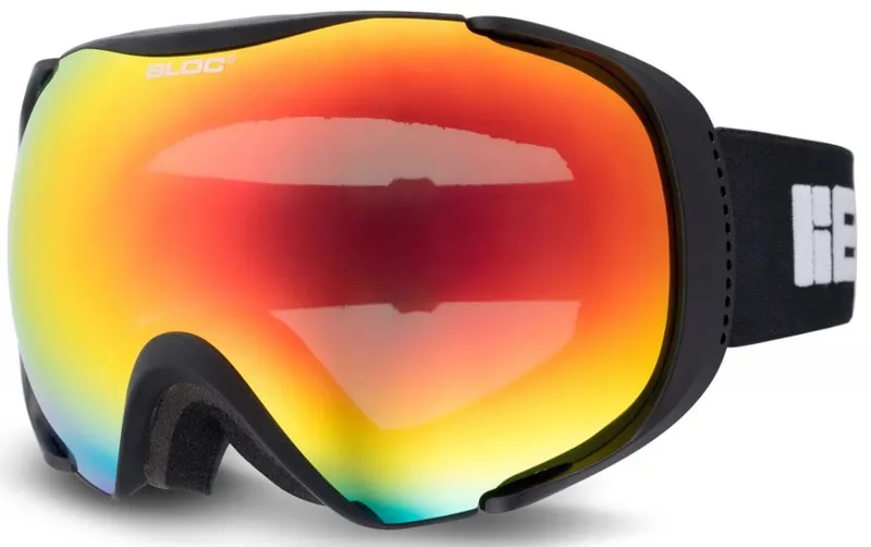 BLOC Mask Goggle - Matt Black-Dark Brown Red Mirror