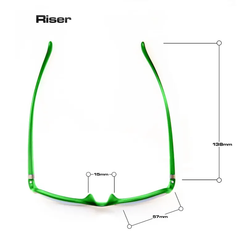 BLOC Riser Sunglasses - Black Green-Green Mirror-1