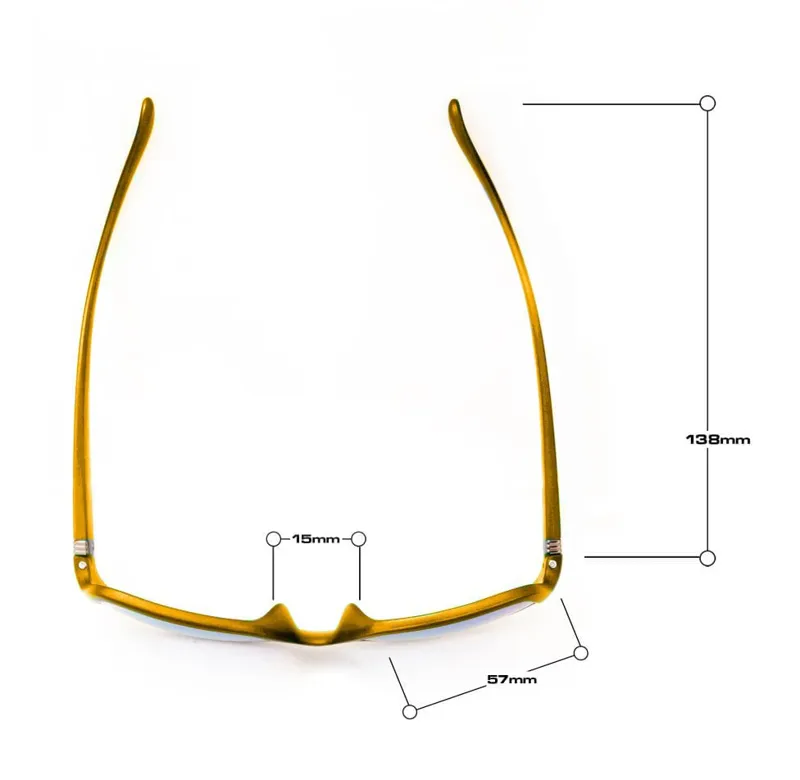 BLOC Riser Sunglasses - Matt Black-Yellow Red Mirror-1