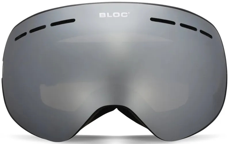 BLOC Sixty-Five Goggle - Matt Black-Silver Mirror-Orange Revo Blue Lens-1