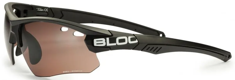 BLOC Titan Sunglasses - Black-Vermillion 4 Lens Pack-1