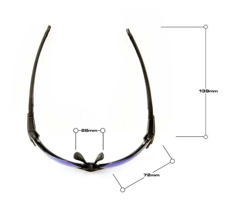 BLOC Titan Sunglasses - Black-Red Mirror-1