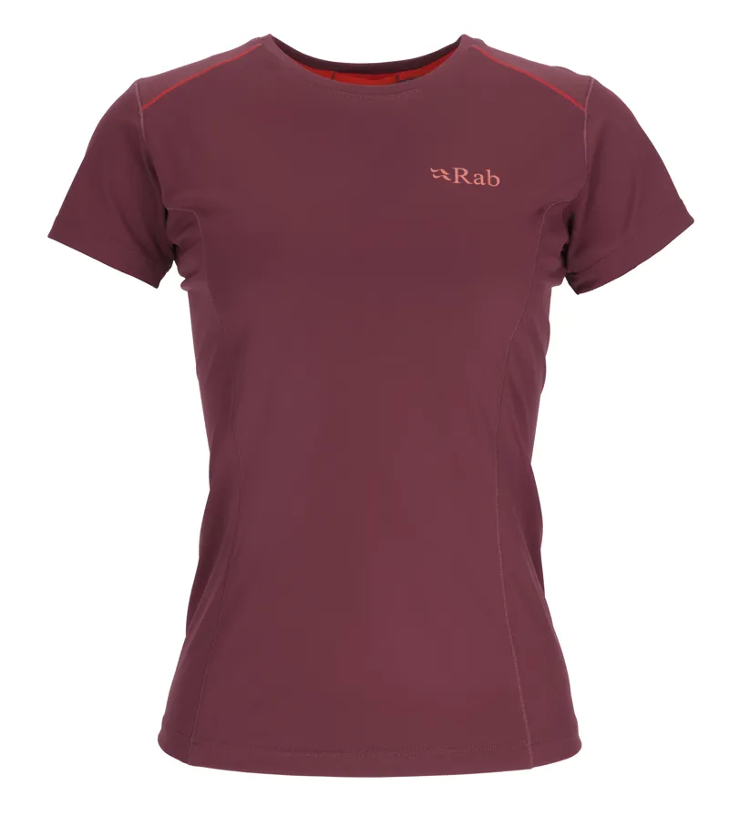 Rab Womens Force Short Sleeve Tee - Deep Heather