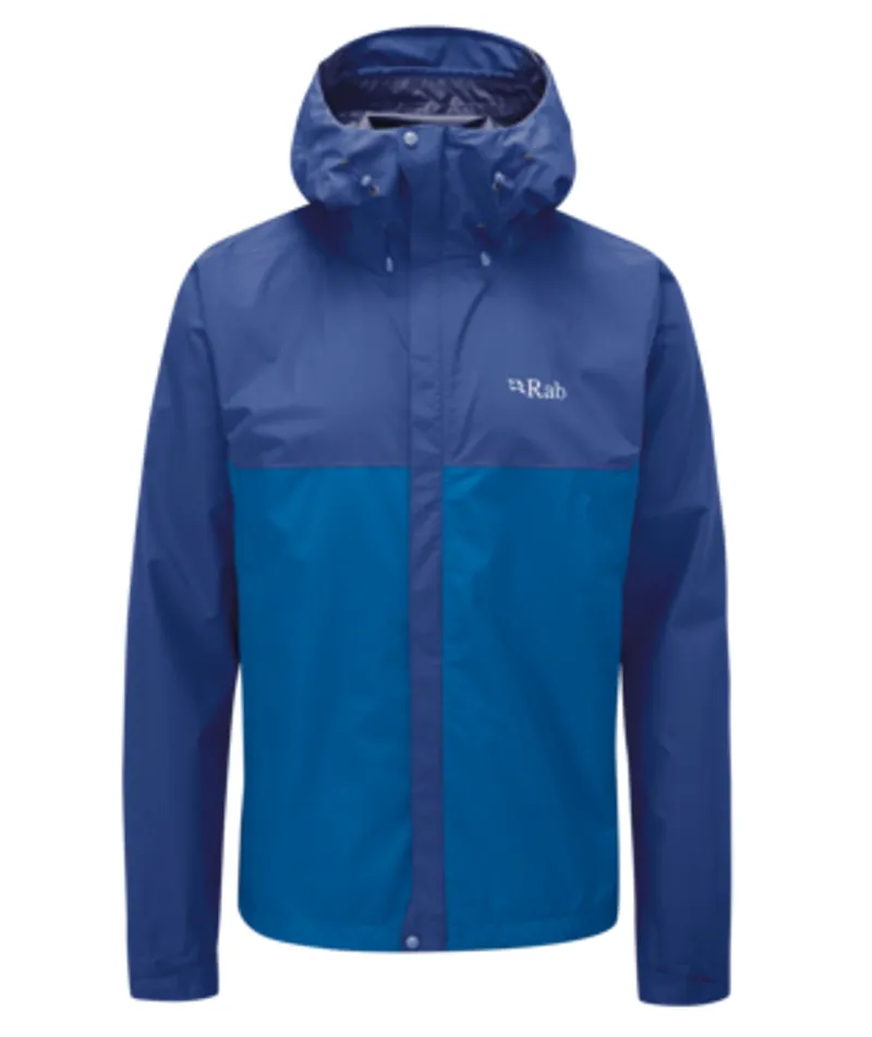 Rab Mens Downpour Eco Jacket - Nightfall Blue-Ascent Blue
