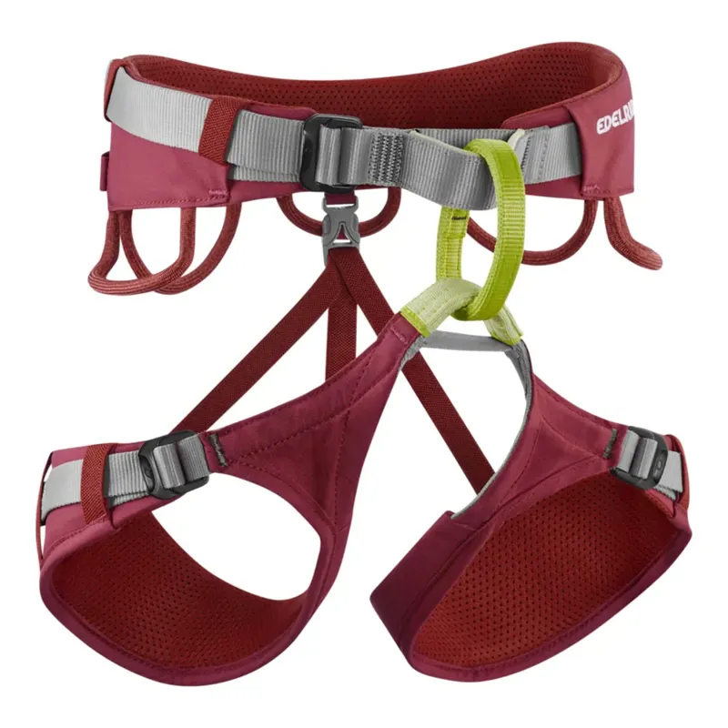 Edelrid Womens Jayne IV Climbing Harness - Rhubarb Red