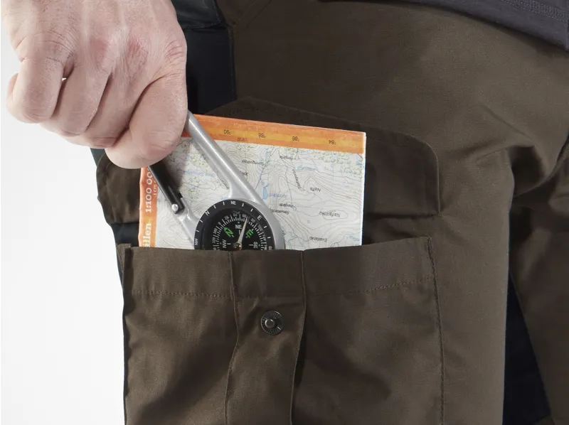 Fjallraven Mens Vidda Pro Trousers - Short Leg - Dark Olive-4