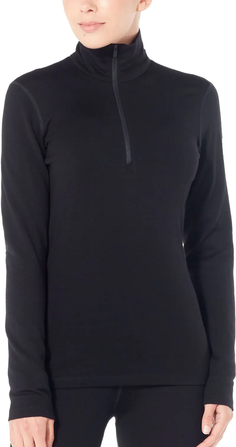 Icebreaker Womens 260 Tech Long Sleeved Half Zip - Midnight Navy-2