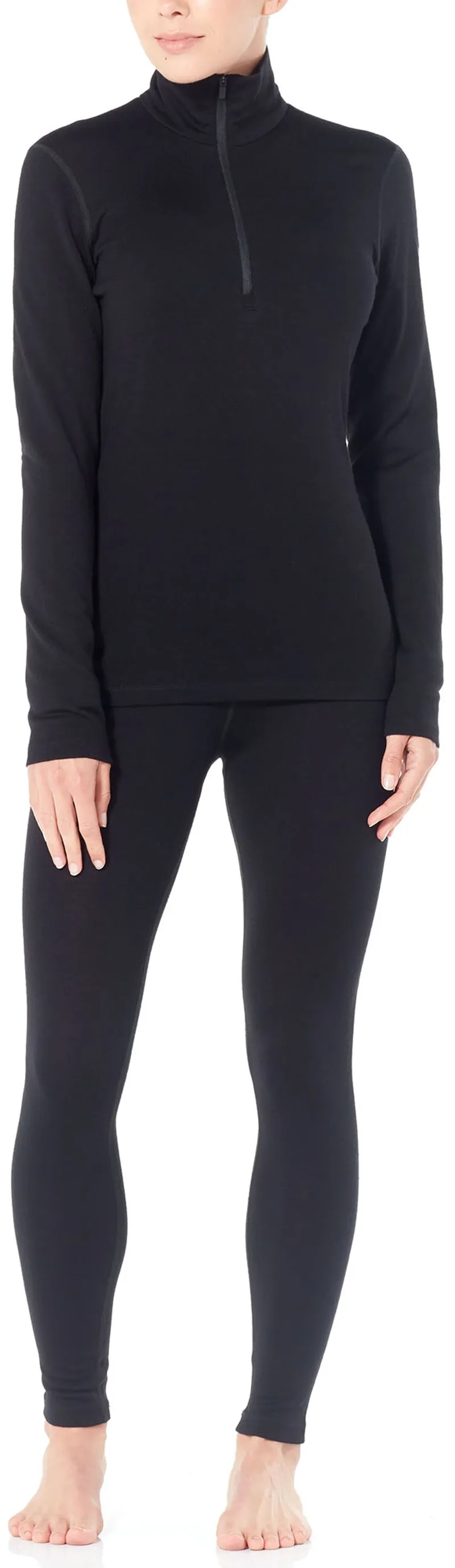 Icebreaker Womens 260 Tech Long Sleeved Half Zip - Midnight Navy-1