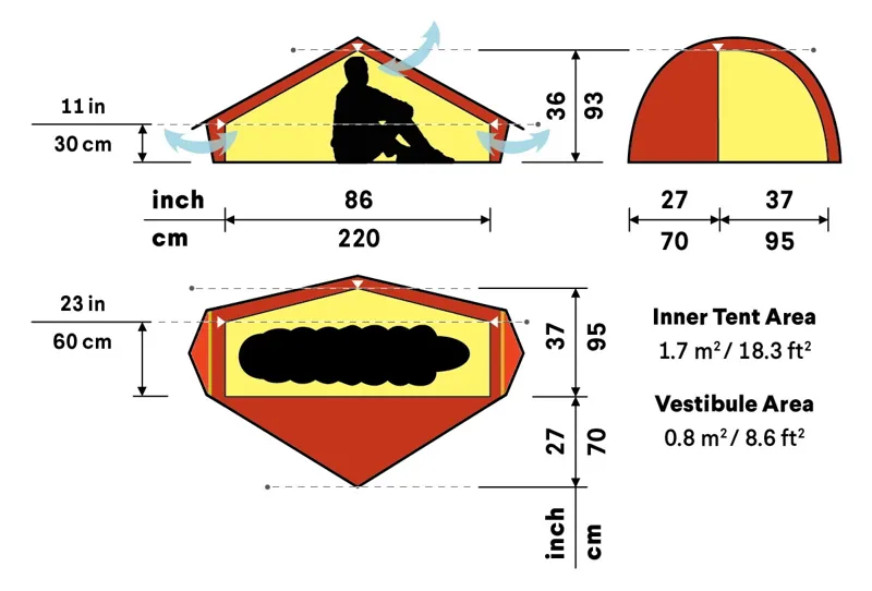 Hilleberg Akto Tent - Red-2