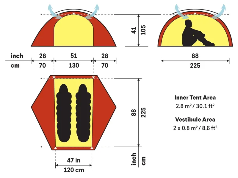 Hilleberg Allak 2 Tent - Red-2