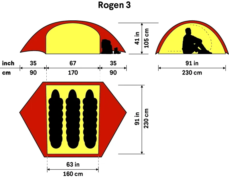 Hilleberg Rogen 3 Tent - Green-2