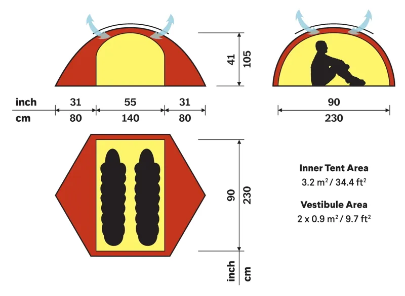 Hilleberg Staika Tent - Red-2