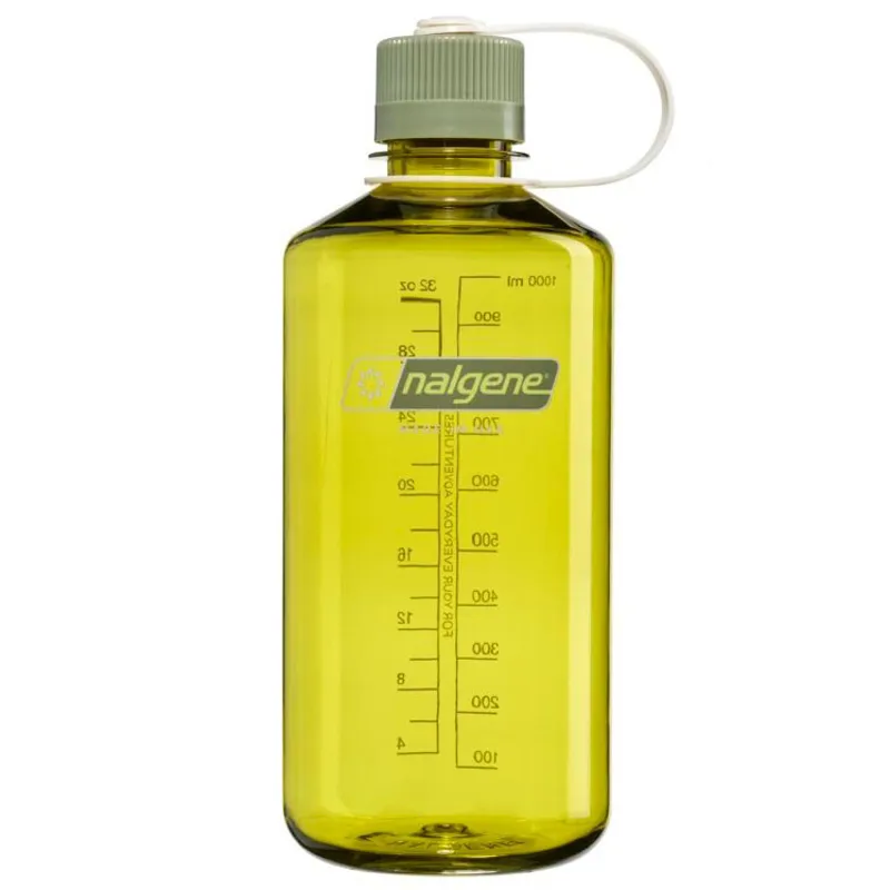 Nalgene Tritan Sustain Narrow Mouth Bottle - 1L - Endive-Oil Green