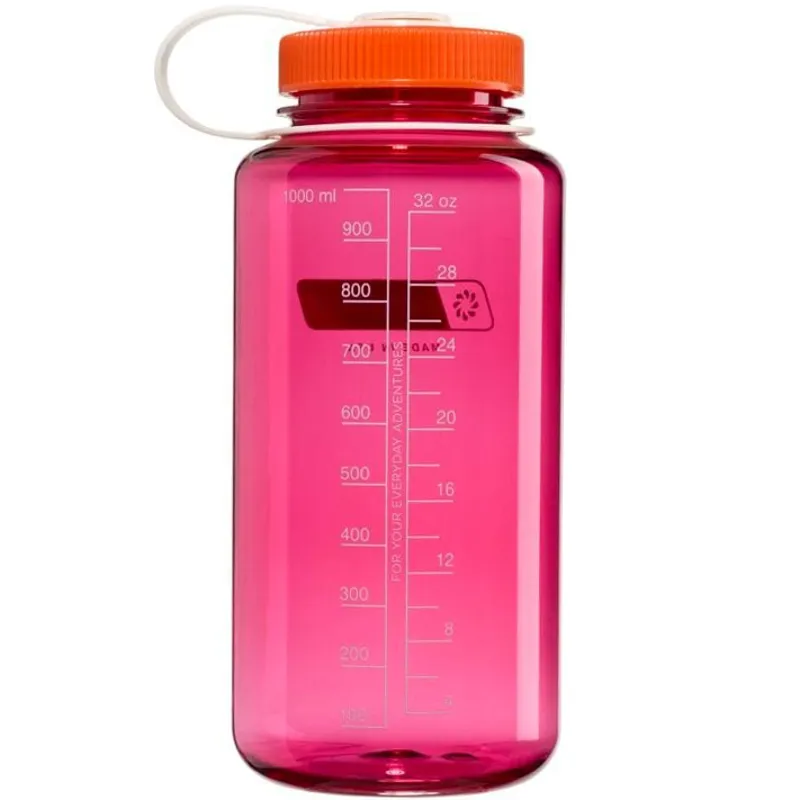 Nalgene Tritan Sustain Wide Mouth Bottle - 1L - Fuschia Purple-Flame-1