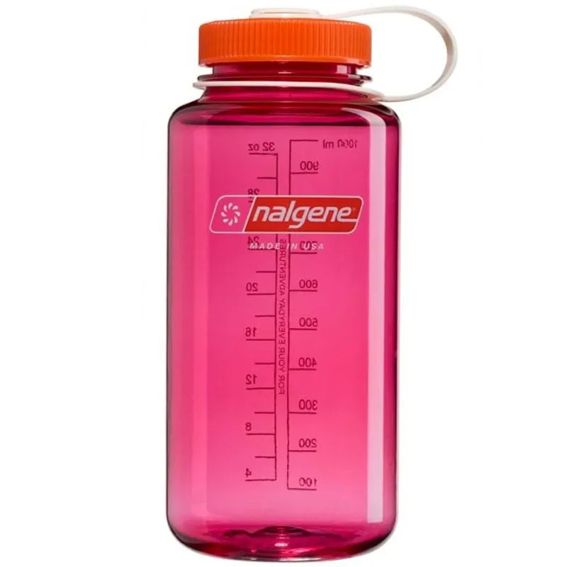 Nalgene Tritan Sustain Wide Mouth Bottle - 1L - Fuschia Purple-Flame