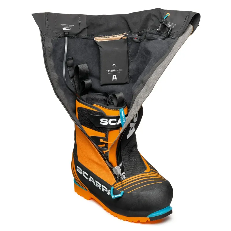 Scarpa Mens Phantom 8000 HD Boot - Thermic Black-Bright Orange-1