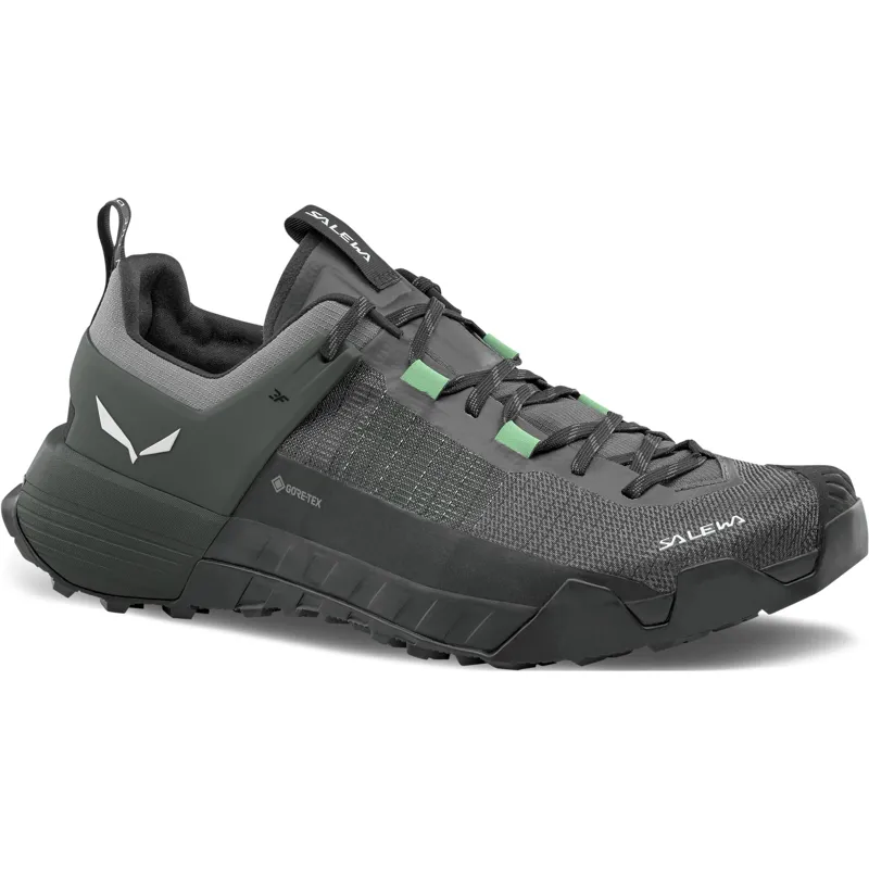 Salewa Mens Wildfire NXT GTX Shoes - Onyx-Irish Green