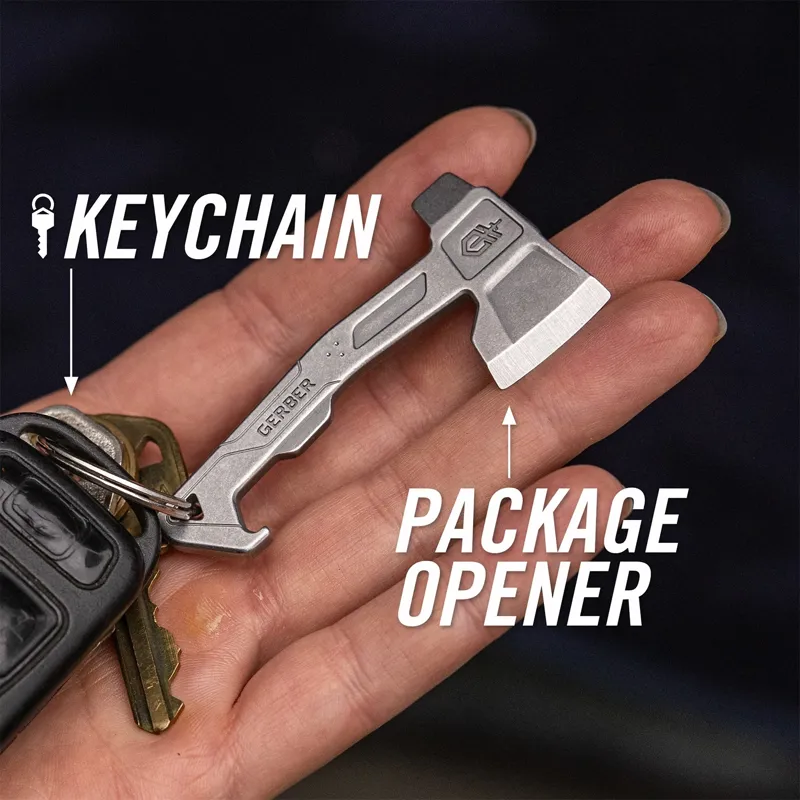 Gerber Hatchet Keychain - Silver-2