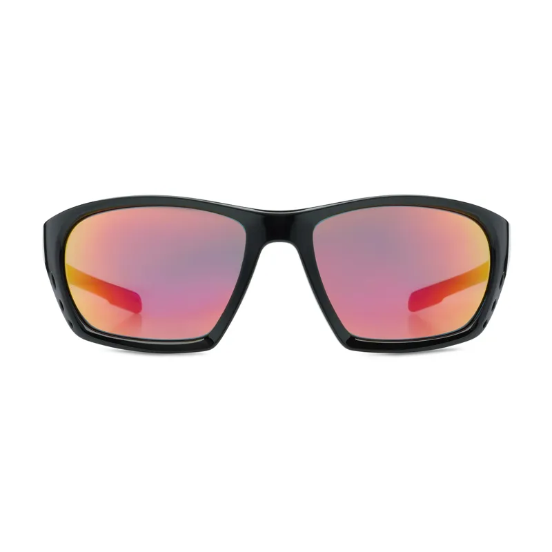 BLOC Derby Sunglasses - Shiny Black-Red Mirror-1