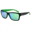 BLOC Riser Sunglasses - Black Green-Green Mirror