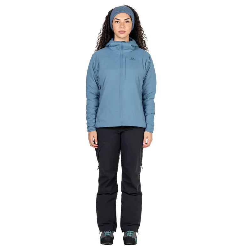Mountain Equipment Womens Intra Light Hooded Jacket - Stellar Blue-1