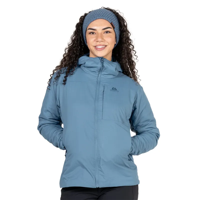 Mountain Equipment Womens Intra Light Hooded Jacket - Stellar Blue-9