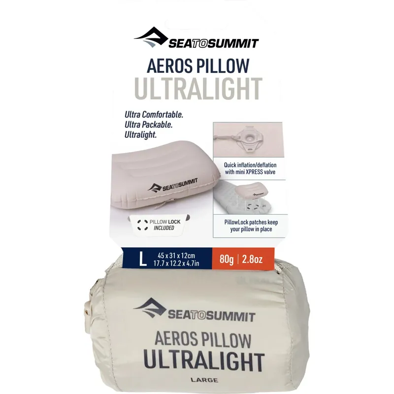 Sea To Summit Aeros Ultralight Pillow - Large - Aqua Sea-2