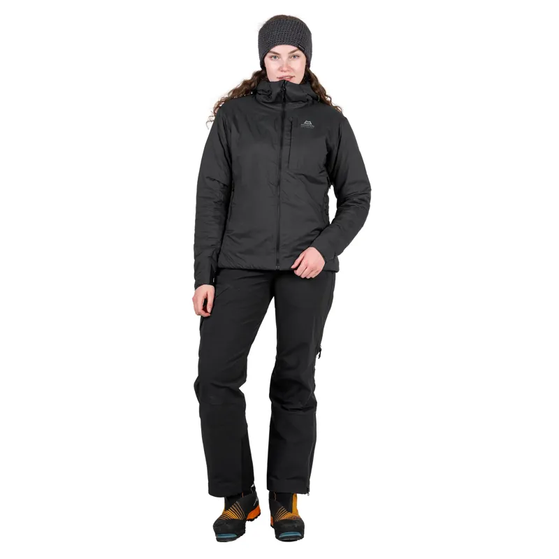Mountain Equipment Womens Intra Light Hooded Jacket - Black-2