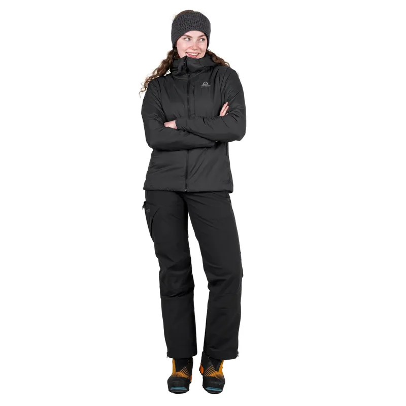 Mountain Equipment Womens Intra Light Hooded Jacket - Black-3