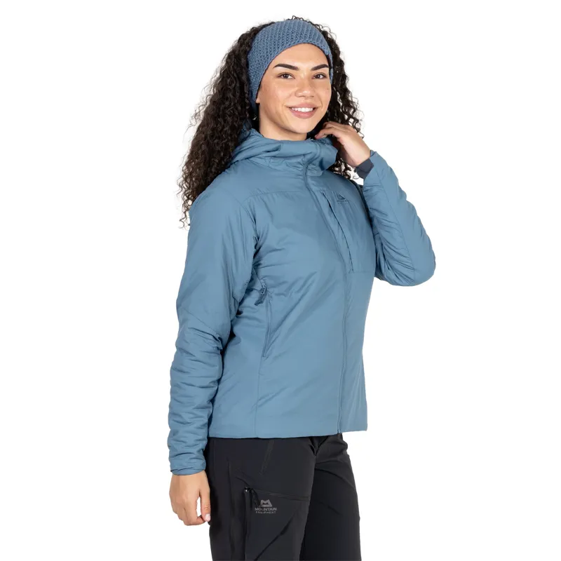 Mountain Equipment Womens Intra Light Hooded Jacket - Stellar Blue-10