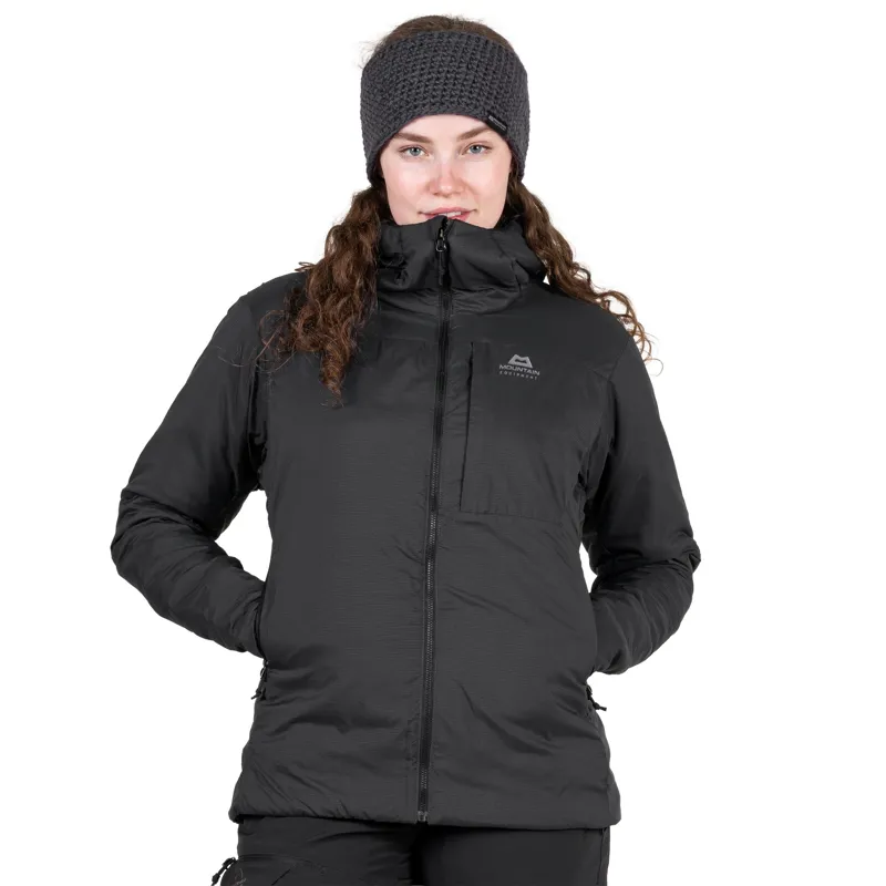 Mountain Equipment Womens Intra Light Hooded Jacket - Black-9