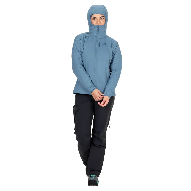 Mountain Equipment Womens Intra Light Hooded Jacket - Stellar Blue-7