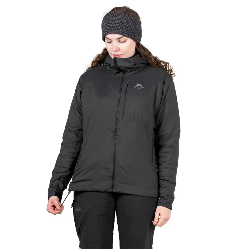 Mountain Equipment Womens Intra Light Hooded Jacket - Black-10