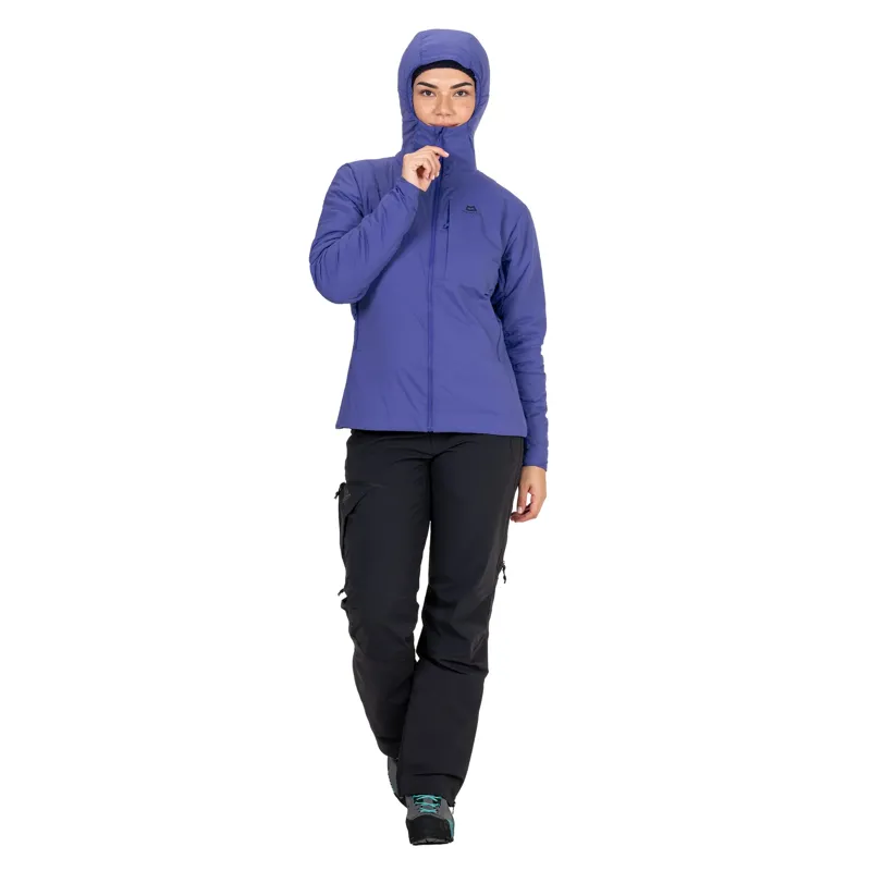 Mountain Equipment Womens Intra Light Hooded Jacket - Clematis-7
