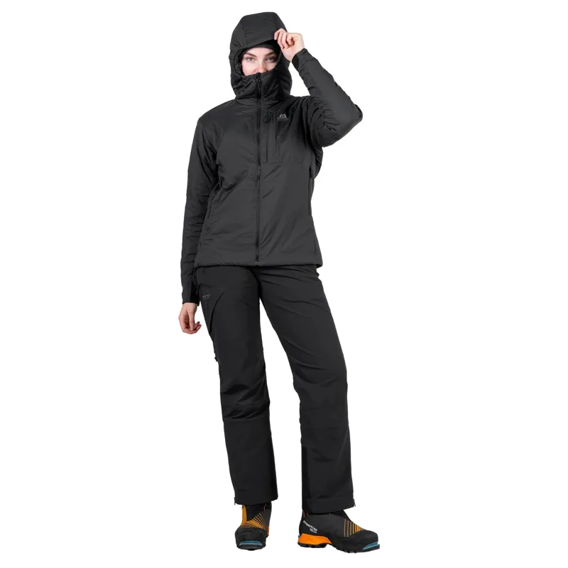 Mountain Equipment Womens Intra Light Hooded Jacket - Black-8