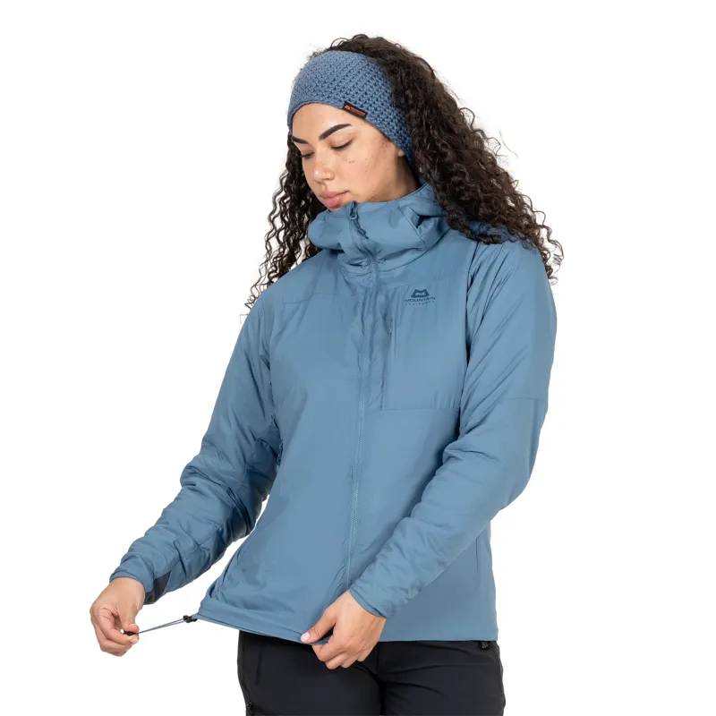 Mountain Equipment Womens Intra Light Hooded Jacket - Stellar Blue-11