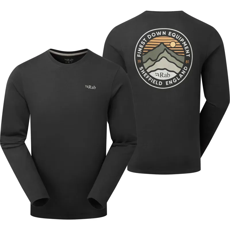 Rab Mens Basecamp 3 Peaks Long Sleeved Tee - Beluga