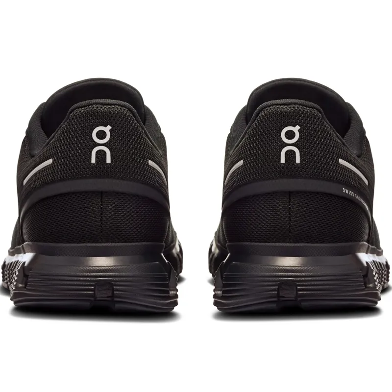 ON Mens Cloud 6 Shoes - Wide - Black-Black-4