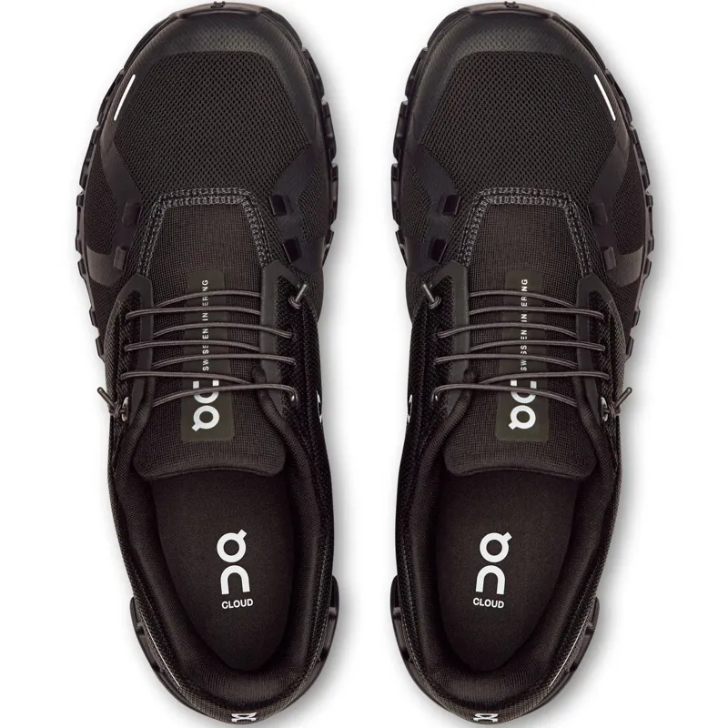 ON Mens Cloud 6 Shoes - Wide - Black-Black-5